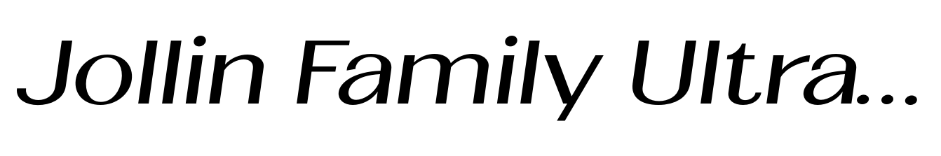 Jollin Family Ultra Light Expand Italic